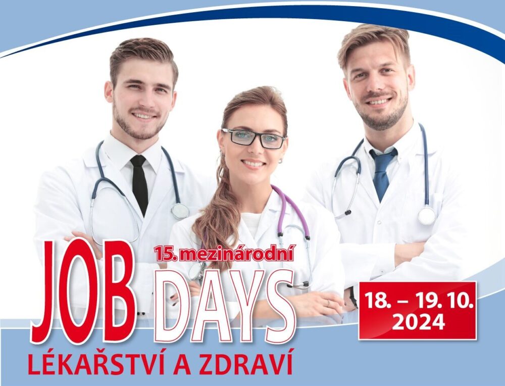 Patnáctý Mezinárodní Job Days lékařství a zdraví v Praze ve dnech 18.-19.10.2024